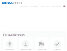 Tablet Screenshot of novatech.cl