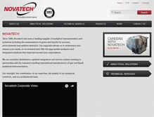 Tablet Screenshot of novatech.ca