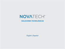 Tablet Screenshot of novatech.com.ar